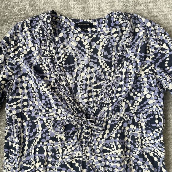 Banana Republic Swimsuit Coverup Womens Medium Blue Lightweight Thin Cotton - Picture 2 of 7